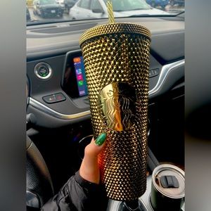 COPY - Starbucks Venti Christmas gold studded tumbler BNWT